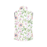 Beautiful pink lotus waterlily leaves pattern Men's Padded Vest