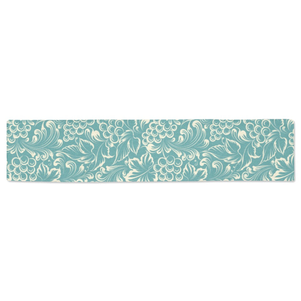 Classic Hand drawn Grape pattern Table Runner
