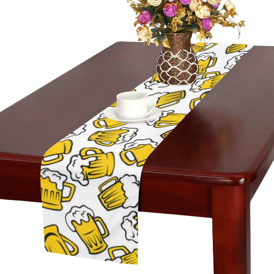 Beer design pattern Table Runner