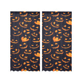 Halloween pattern Pumpkin background Gauze Curtain
