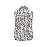 Leopard skin print pattern Men's Padded Vest