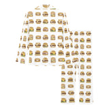 Hamburger Pattern Print Design 02 Women's Long Pajama Set