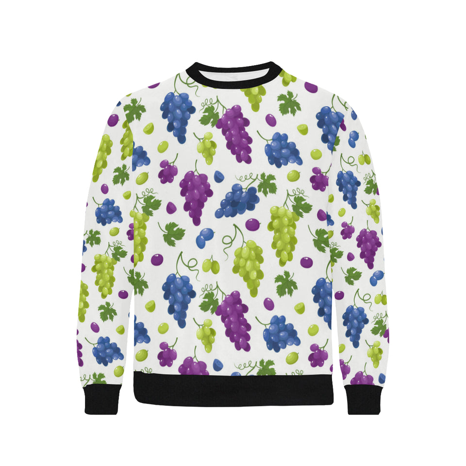 Grape pattern Men's Crew Neck Sweatshirt