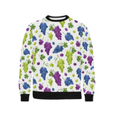 Grape pattern Men's Crew Neck Sweatshirt