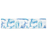 Watercolor dolphin pattern Table Runner