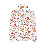 Canada Pattern Print Design 03 Men's Padded Hooded Jacket