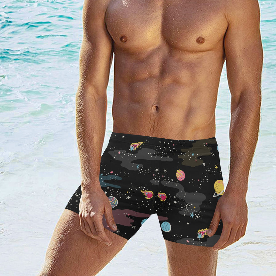 space pattern Men's Swimming Trunks