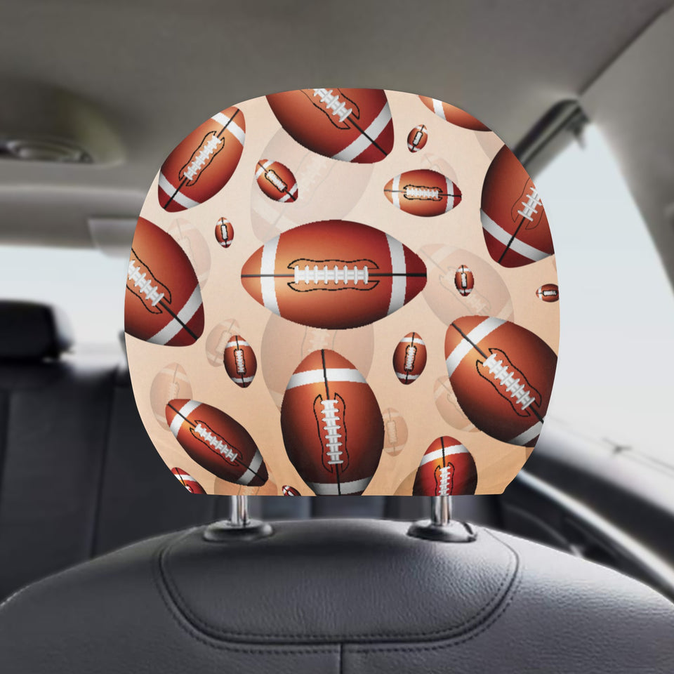 American football ball design pattern Car Headrest Cover