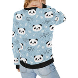 Cute panda pattern Women's Crew Neck Sweatshirt