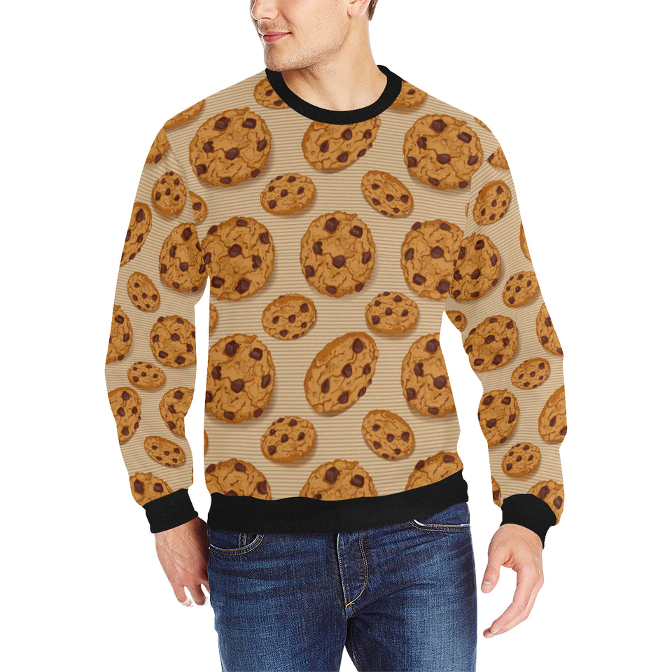 Cookie pattern Men's Crew Neck Sweatshirt