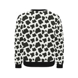 Cow skin pattern Men's Crew Neck Sweatshirt