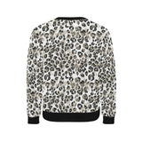 Leopard skin print pattern Men's Crew Neck Sweatshirt