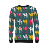 Camel pattern Women's Crew Neck Sweatshirt