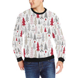 Cute Christmas tree pattern Men's Crew Neck Sweatshirt