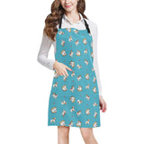 Jack Russel Pattern Print Design 03 All Over Print Adjustable Apron