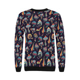 Colorful mushroom pattern Women's Crew Neck Sweatshirt