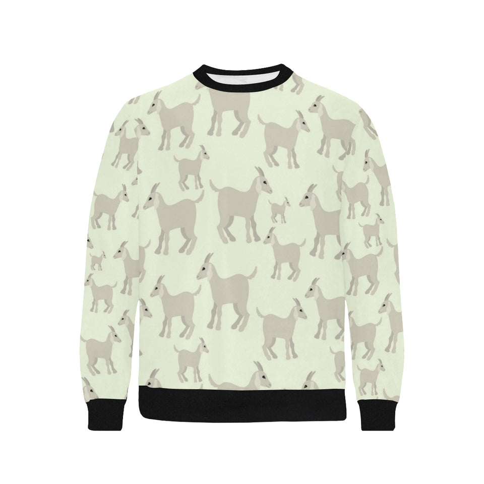 Little young goat pattern Men's Crew Neck Sweatshirt