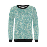 Classic Hand drawn Grape pattern Women's Crew Neck Sweatshirt