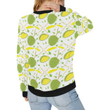 Durian pattern background Women's Crew Neck Sweatshirt