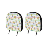 Cute hand drawn mermaid Car Headrest Cover