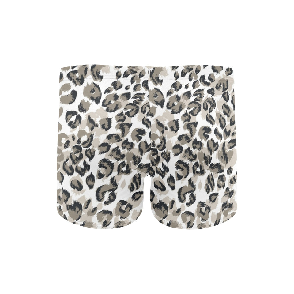 Leopard skin print pattern Men's Swimming Trunks