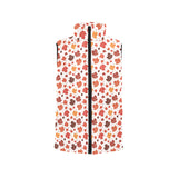 Colorful Maple Leaf pattern Men's Padded Vest