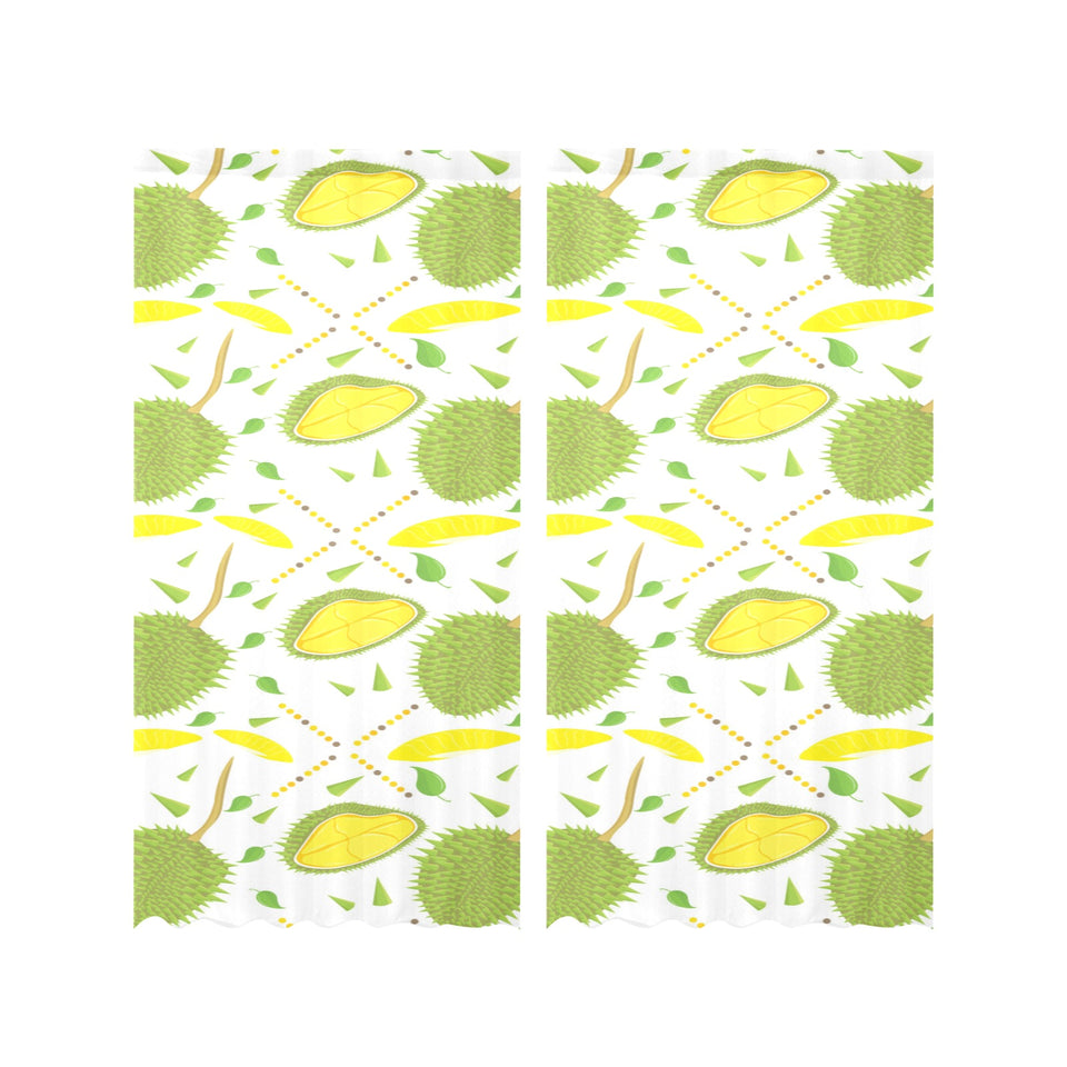 Durian pattern background Gauze Curtain