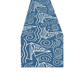 Hand drawn sailboat pattern Table Runner