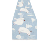 Cute polar bears Christmas decoration pattern Table Runner