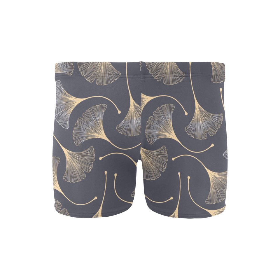Gold ginkgo leaves Men's Swimming Trunks