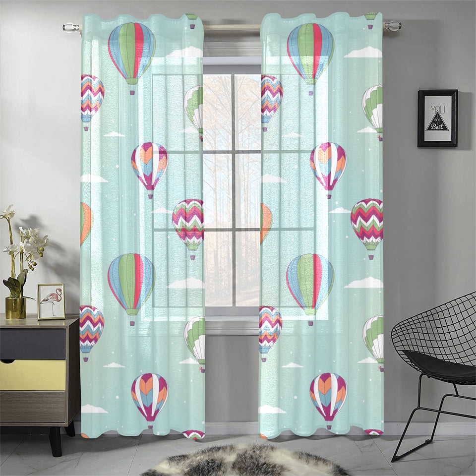 Hot Air Balloon design Pattern Gauze Curtain