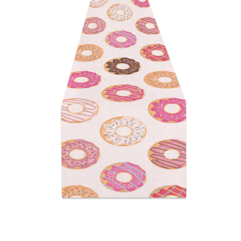 Colorful donut pattern Table Runner