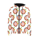 Darts Pattern Print Design 04 Men's Padded Hooded Jacket