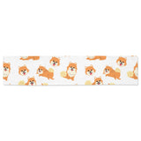 Brown pomeranian pattern Table Runner