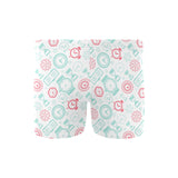 Clock time pattern blackground Men's Swimming Trunks