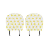 hand drawn sun pattern Car Headrest Cover