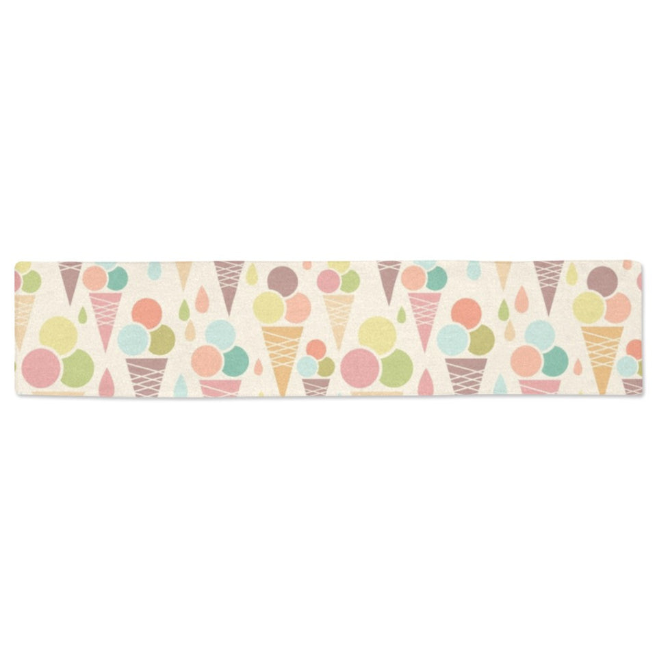 Ice cream cone pattern Table Runner
