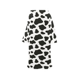Cow skin pattern Blanket Robe with Sleeves