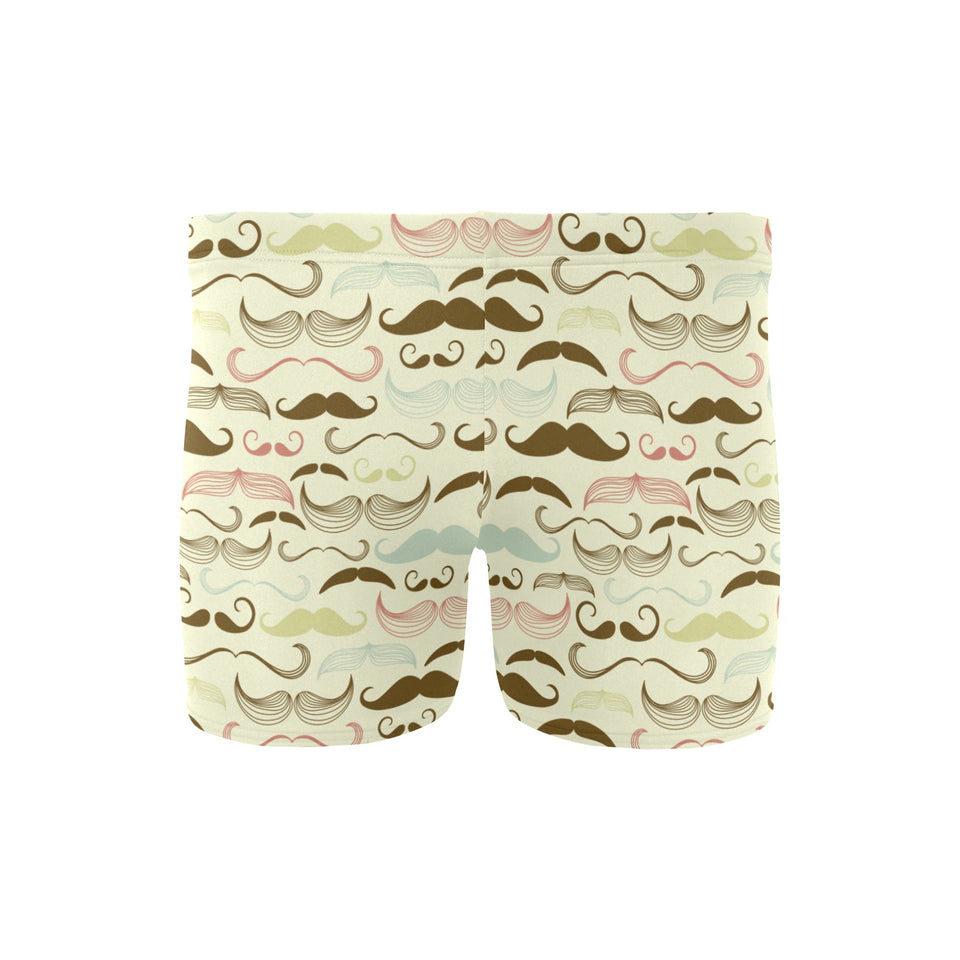 Mustache Beard Pattern Print Design 01 Men's Swimming Trunks