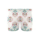 Square floral indian flower pattern Men's Swimming Trunks