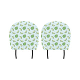 Durian pattern blue background Car Headrest Cover