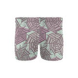 Spider web cobweb design color pattern Men's Swimming Trunks