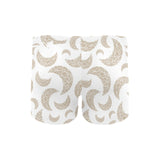 Cool gold moon abstract pattern Men's Swimming Trunks