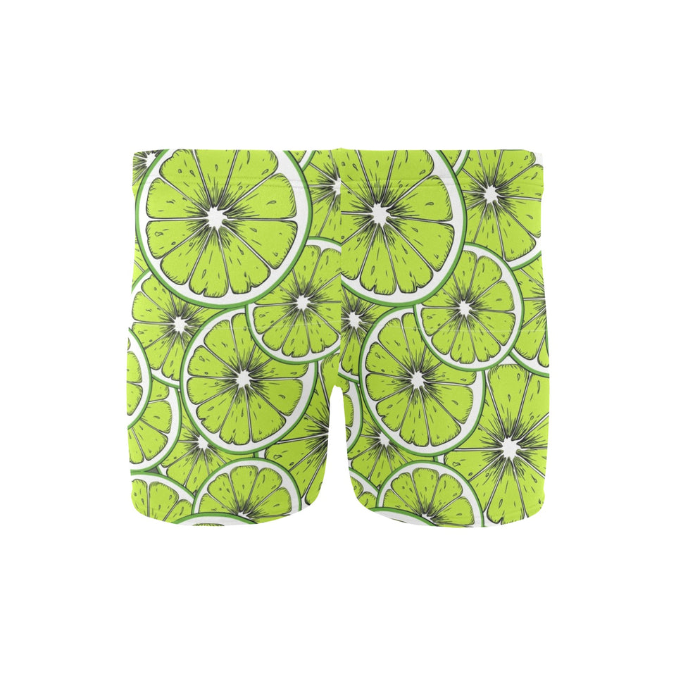 Slices of Lime design pattern Men's Swimming Trunks