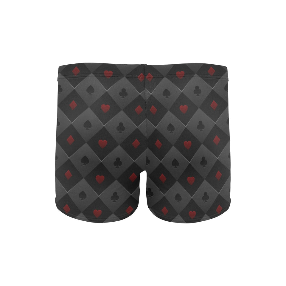 Casino Cards Suits Pattern Print Design 05 Men's Swimming Trunks
