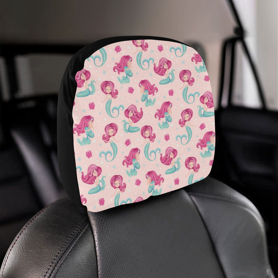 Cute little mermaid pattern Car Headrest Cover