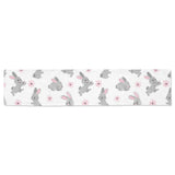 Watercolor cute rabbit pattern Table Runner