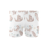 Cute sea otters pattern Men's Swimming Trunks