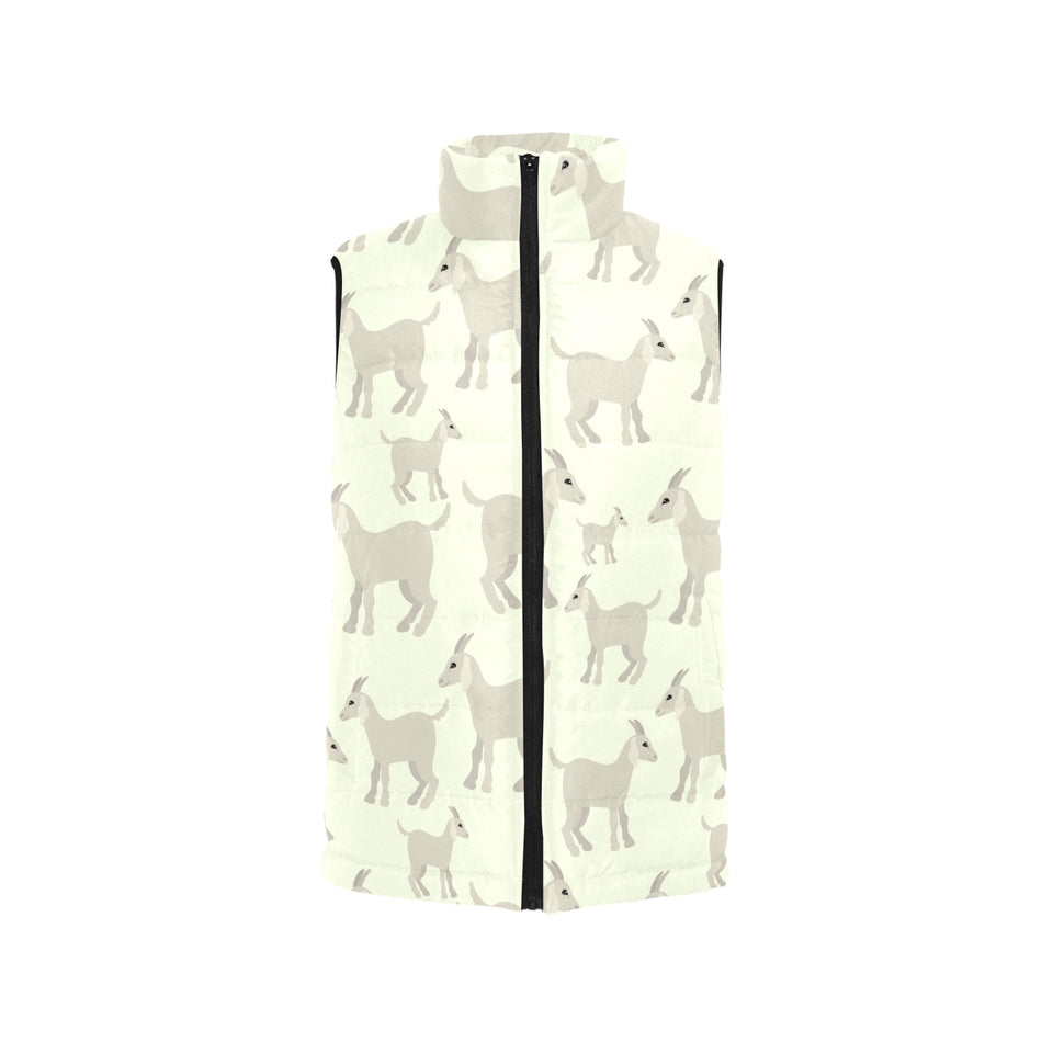 Little young goat pattern Men's Padded Vest