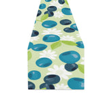 blueberry flower pattern Table Runner